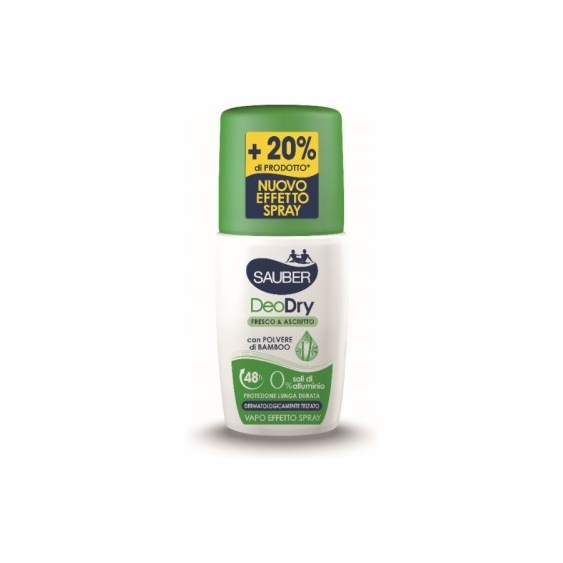 Sauber Deodry Fresco & Asciutto Deodorante No-Gas 90 Ml
