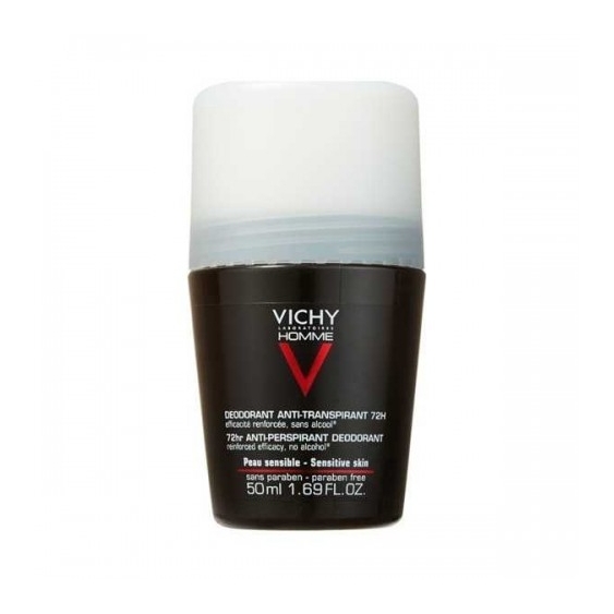 Vichy Homme Deodorante Anti-Traspirante Roll-On 72H 50 Ml