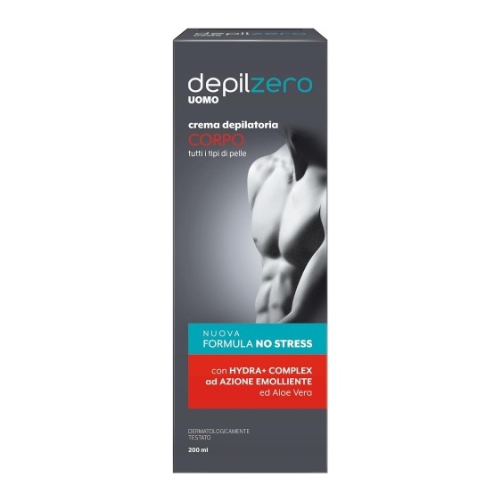 Depilzero Uomo Crema Depilatoria Con Aloe Vera 200 Ml