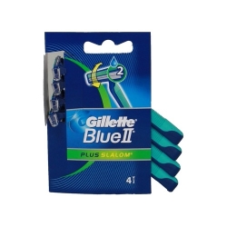 Gillette Rasoio Da Barba Usa E Getta Blu Ii Slalom Plus 1 Confezione Da 4 Lamette