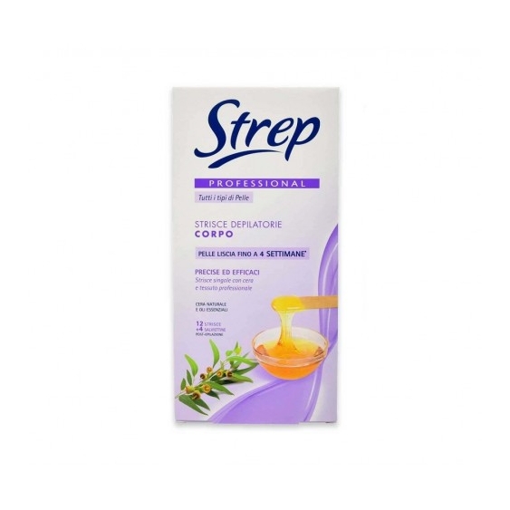 Strep Strisce Depilatorie Professionali Corpo 12 Strisce