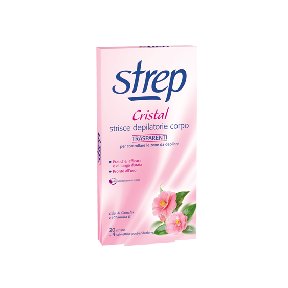 Strep Strisce Depilatorie Per Il Corpo Cristal 20 Strisce