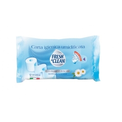 Fresh & Clean Carta Igienica Umidificata 12 Salviette Emollienti E Delicate