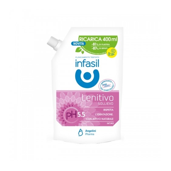 Infasil Lenitivo Detergente Intimo Idratante Ecoricarica Da 400 Ml