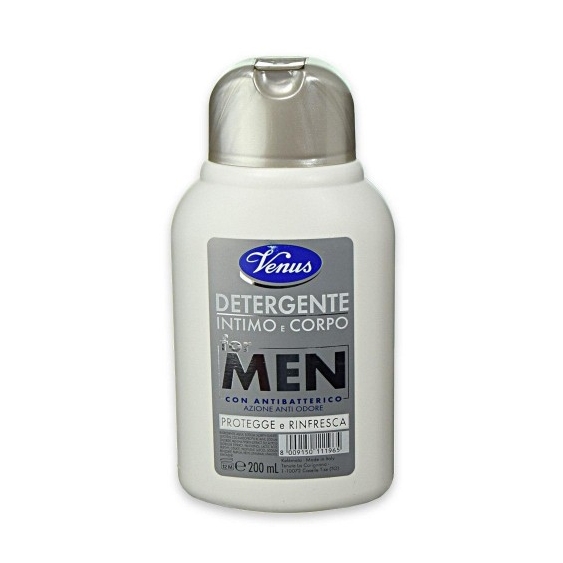 Venus For Men Detergente Intimo E Corpo Con Antibatterico 200 Ml