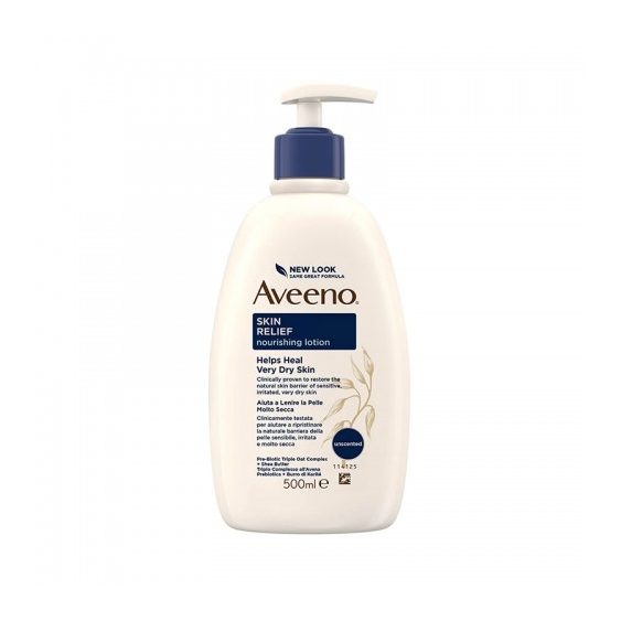 Aveeno Skin Relief Crema Nutriente Lenitiva Senza Profumo Per Pelle Molto Secca 500 Ml