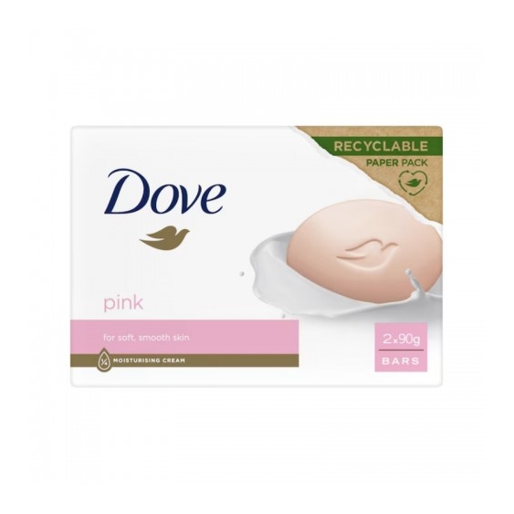 Dove Beauty Cream Bar Pink Sapone Solido 2 X 90 G