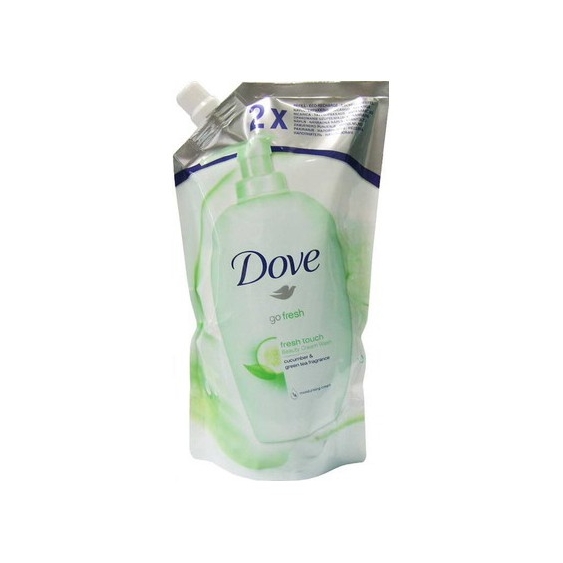 Dove Sapone Liquido Detergente Cremoso Fresh Touch Go Fresh Ricarica 500 Ml