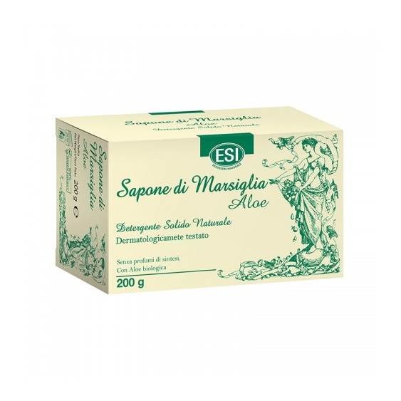 Esi Sapone Di Marsiglia Aloe Detergente Solido Naturale 200 G