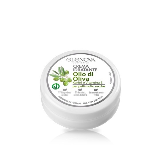Glenova Crema Idratante Con Olio D'Oliva 120 Ml