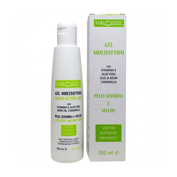 Halo Pharma Haloderm Gel Multiattivo Gel Lenitivo Per Pelli Sensibili E Secche 200 Ml
