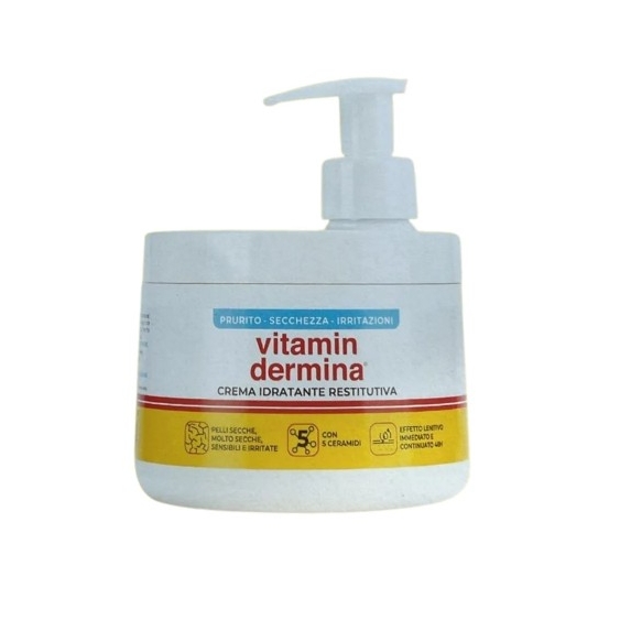 Istituto Ganassini Vitamindermina Crema Idratante Restitutiva Dispenser 400 Ml
