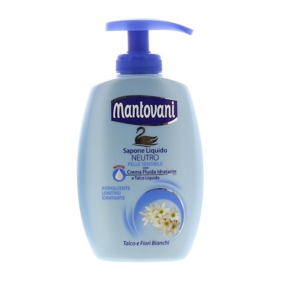 Mantovani Sapone Liquido Per Pelli Sensibili Con Dispenser 300 Ml