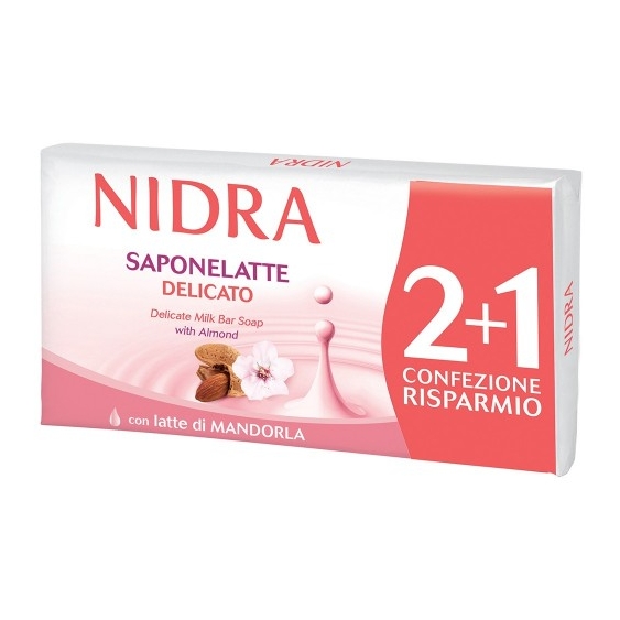 Nidra Saponelatte Delicato 3 Saponette