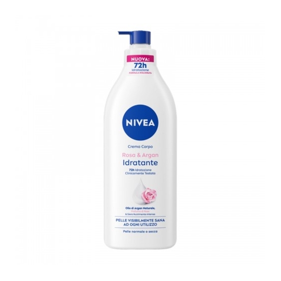Nivea Rosa & Argan Crema Corpo Per Pelle Secca E Normale 500 Ml