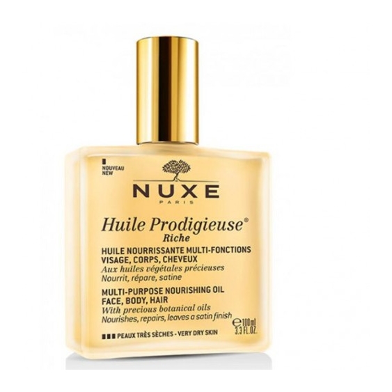 Nuxe Huile Prodigieuse Riche Viso, Corpo E Capelli 100 Ml