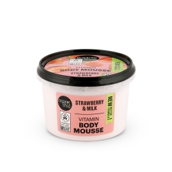 Organic Shop Fragole E Latte Mousse Idratante Corpo 250 Ml