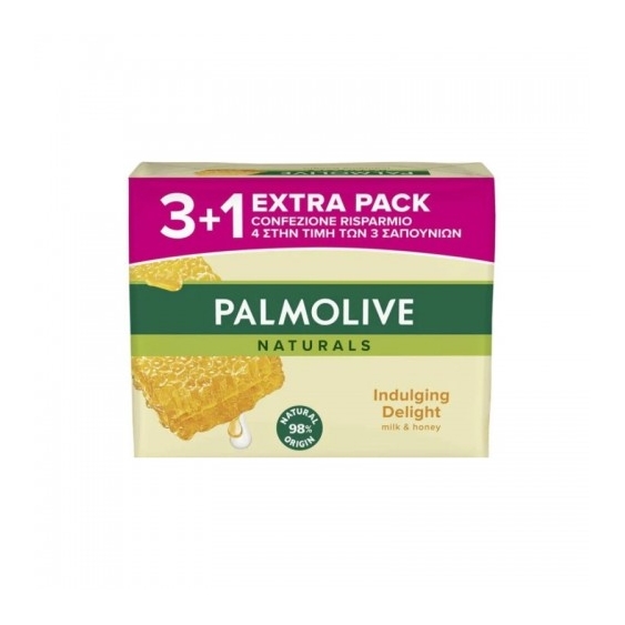 Palmolive Naturals Latte E Miele 4 Saponette Da 90 G