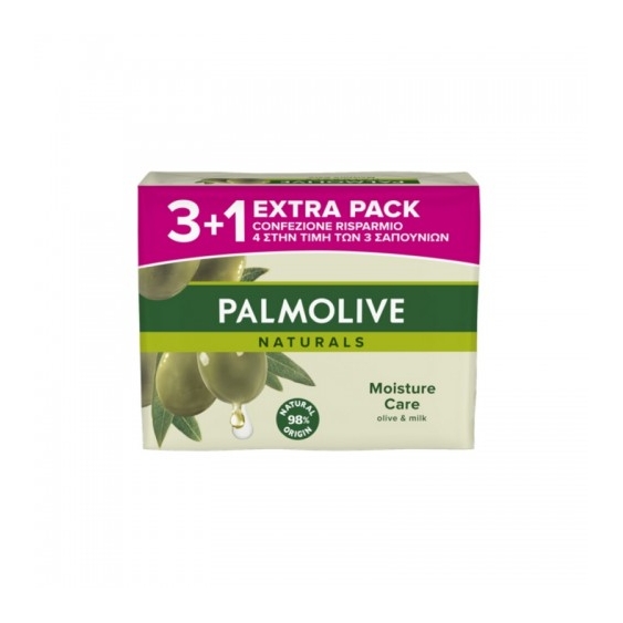 Palmolive Naturals Latte E Oliva 4 Saponette Da 90 G