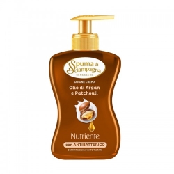Spuma Di Sciampagna Sapone Crema Nutriente Olio Di Argan E Patchouli 300 Ml