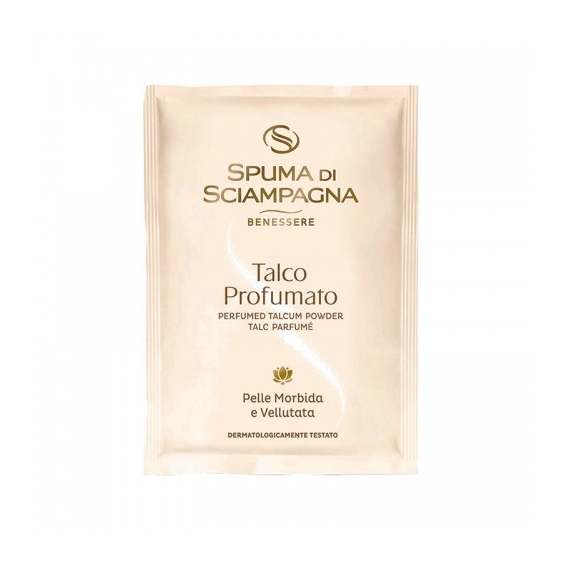 Spuma Di Sciampagna Talco Profumato Per Pelle Morbida E Vellutata Busta Da 75 G
