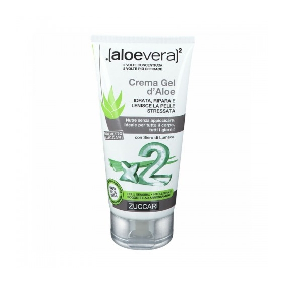 Zuccari Aloevera2 Crema Gel D'Aloe Idrata E Lenisce La Pelle Sensibile 150 Ml