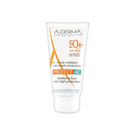 Aderma Protect Ac Fluido Opacizzante Protezione Molto Alta Spf50+ 40 Ml