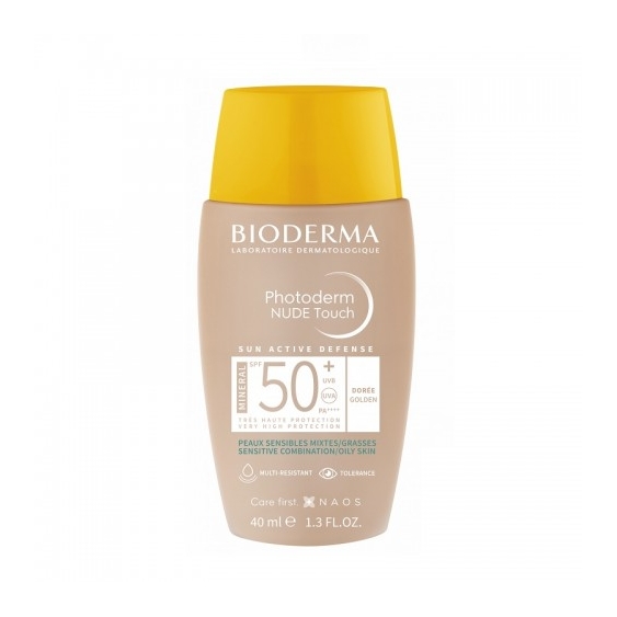Bioderma Photoderm Nude Touch Mineral Spf50+ Dorée Protezione Solare 40 Ml