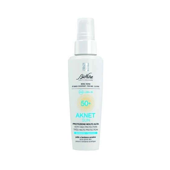 Bionike Aknet Sun Spf50+ Protezione Solare Per Pelli Seborroiche 50 Ml