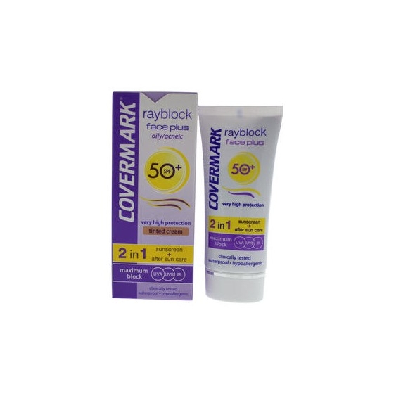 Covermark Rayblock Face Plus Oily/Acneic Spf50+ Protezione Solare Colorata Light Beige