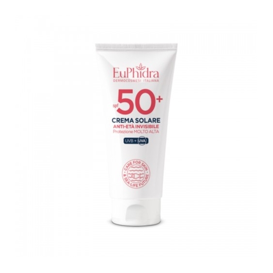 Euphidra Crema Solare Anti-Età Invisibile Spf50+ Protezione Solare 50 Ml