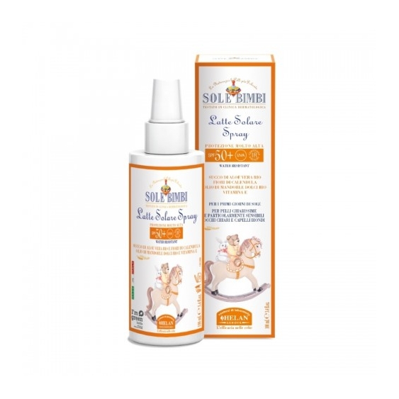 Helan Sole Bimbi Latte Solare Spray Spf50+ Protezione Alta 100 Ml