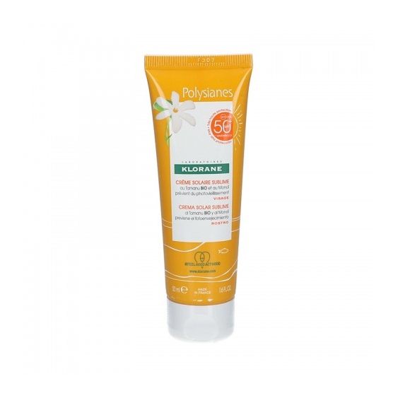 Klorane Polysianes Crema Solare Sublime Spf50+ Con Tamanu Bio E Monoi 50 Ml