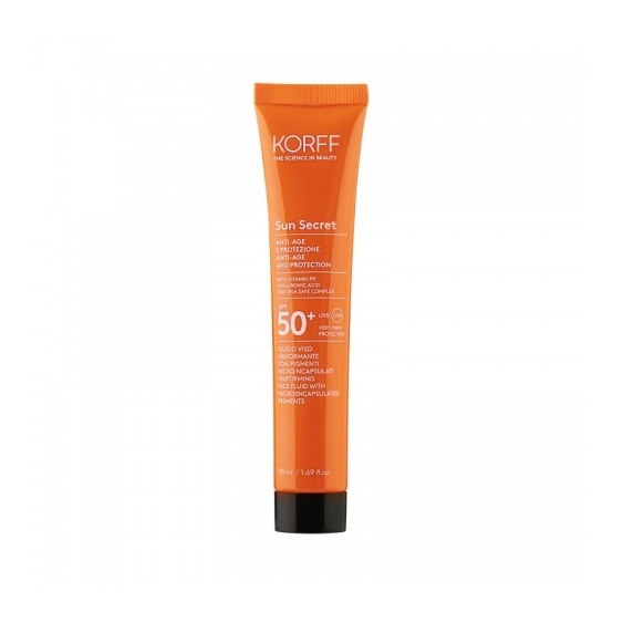 Korff Sun Secret Spf50+ Fluido Viso Uniformante 50 Ml N. 01 Light