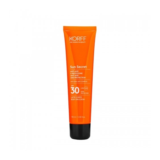 Korff Sun Secret Spf30 Latte Solare Corpo Protettivo E Anti-Age 100 Ml