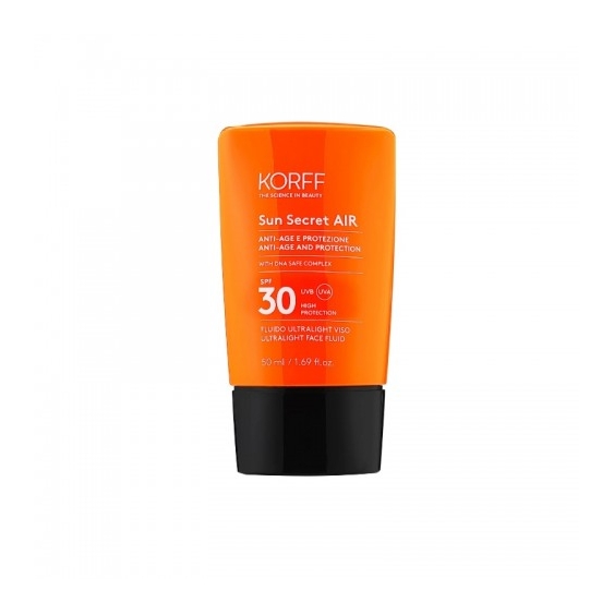 Korff Sun Secret Air Spf30 Fluido Solare Ultraleggero Viso 50 Ml