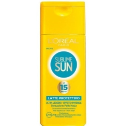 L'Oreal Paris Sublime Sun Latte Solare Protezione Bassa Ip15 Effetto Invisibile 200 Ml