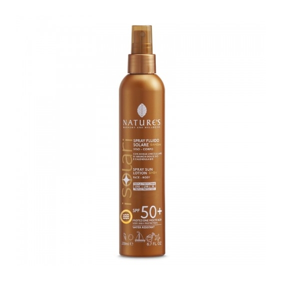 Nature's Isolari Spray Fluido Spf50+ Viso E Corpo Per Bambini 200 Ml