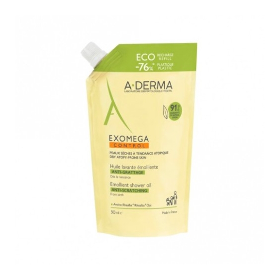 Aderma Exomega Control Olio Lavante Emolliente 500 Ml Ricarica