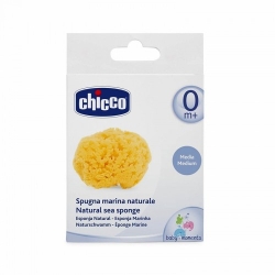Chicco Spugna Marina Naturale Media Per Il Bagnetto Dei Neonati 0M+