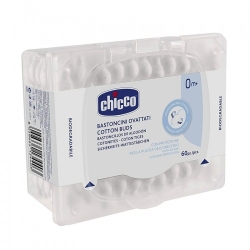 Chicco Cotton Buds 60 Bastoncini Ovattati Per La Pulizia Le Orecchie
