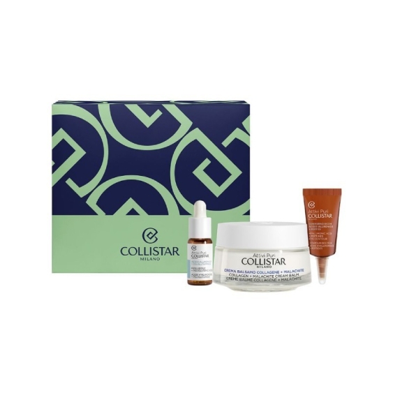 Collistar Attivi Puri Crema Balsamo Collagene + Malachite 50 ml Rassoda E Idrata Cofanetto Viso