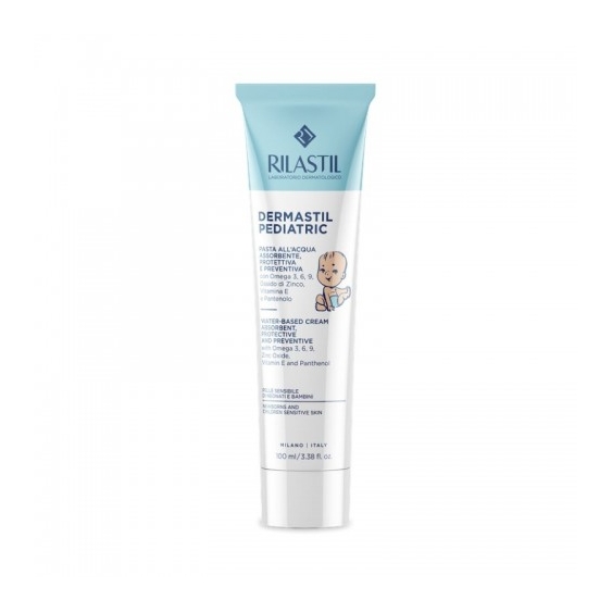 Rilastil Dermastil Pediatric Pasta All'Acqua Assorbente E Protettiva 100 Ml