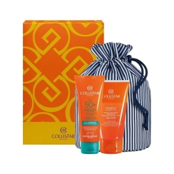 Collistar Crema Solare Protezione Attiva SPF50+ & Doccia-Shampoo Doposole Cofanetto Solari
