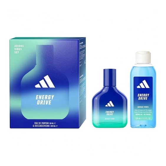 Adidas Cofanetto Vibes Energy Drive Eau De Parfum 50 Ml + Gel Doccia 100 Ml
