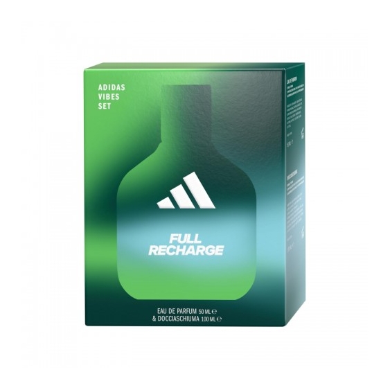Adidas Cofanetto Vibes Full Recharge Eau De Parfum 50 Ml + Gel Doccia 100 Ml