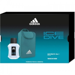 Adidas Cofanetto Ice Dive Eau De Toilette Uomo 100 Ml + Trousse