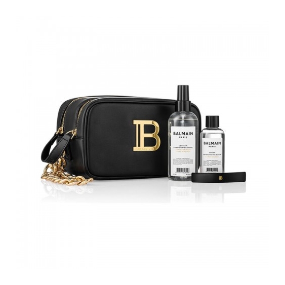 Balmain Signature Pouch Cofanetto Regalo Con Pochette Firmata