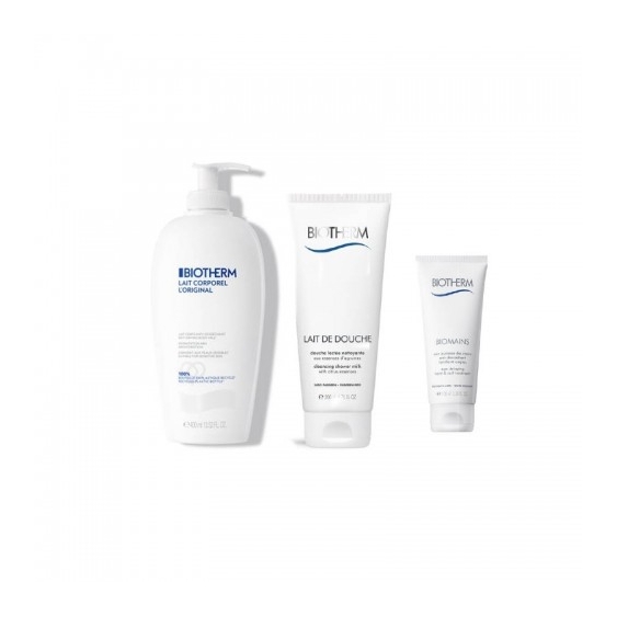 Biotherm Cofanetto Lait Corporel Latte Corpo + Latte Doccia + Crema Mani