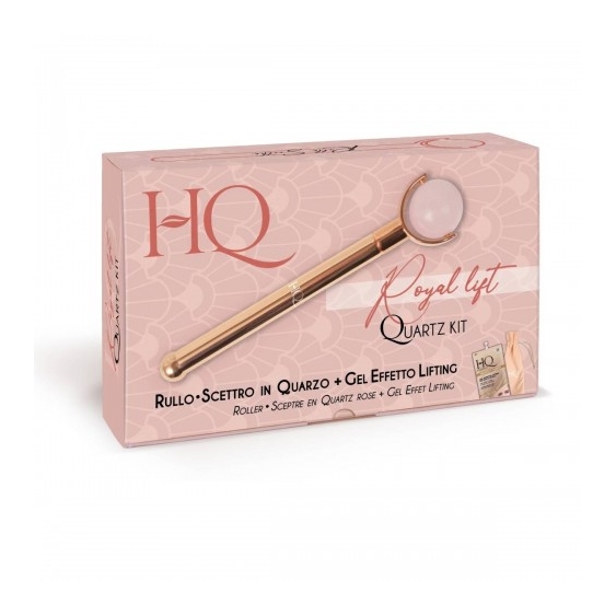 Hq Royal Lift Quarz Kit Scettro Roller In Quarzo + Gel Effetto Lifting